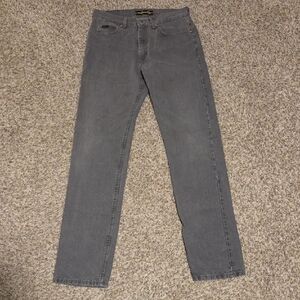 Lee Regular Fit Classic Men's 32/36 Vintage Workwear Gray Straight-Leg Jeans.